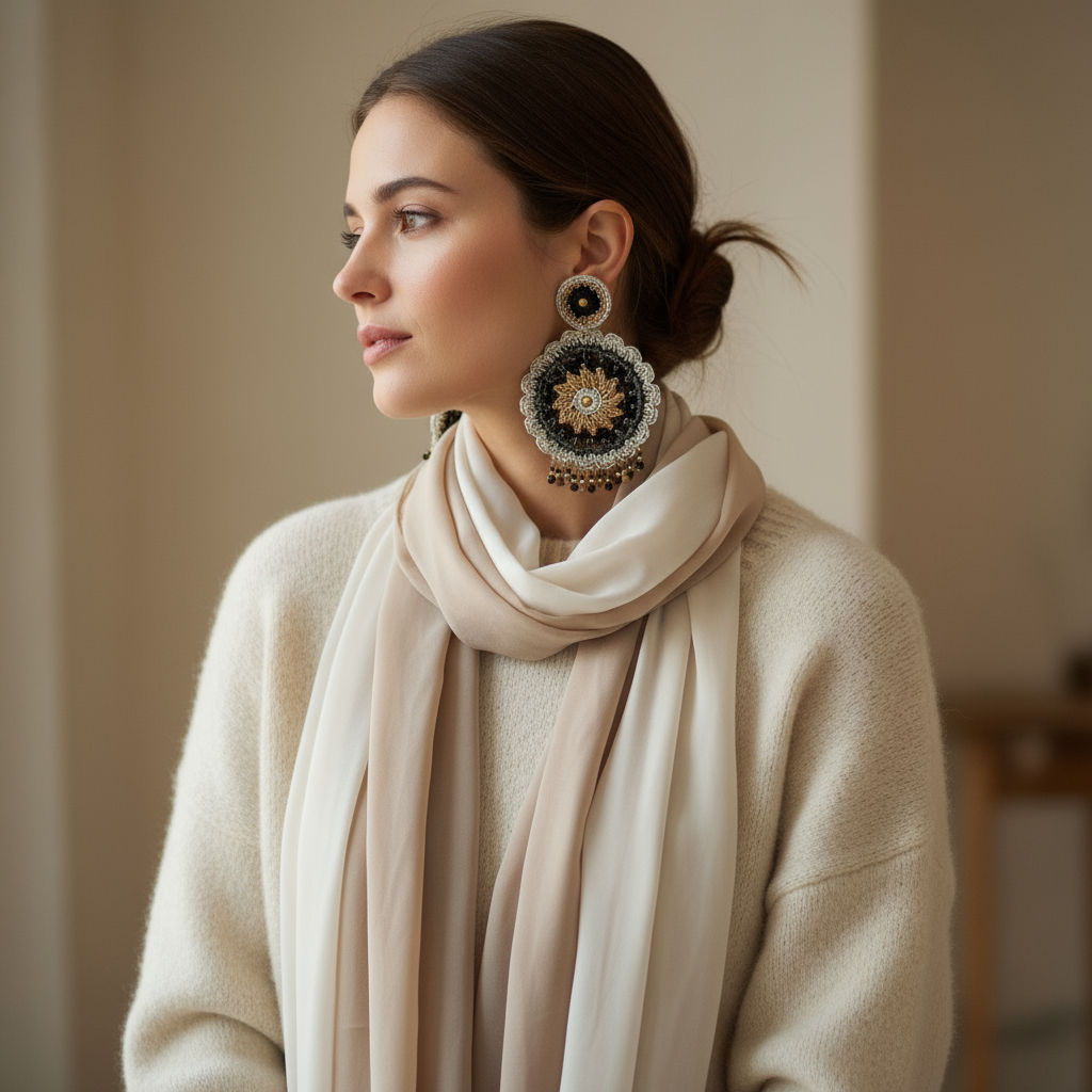 Mandala Muse leather earrings, Bold Beauty, Sacred Shape, Earthborn Spirit