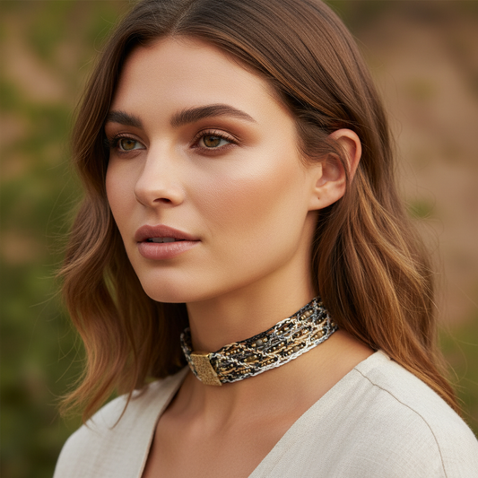 Mandala Muse Leather Necklace – A Circle of Light, Close to the Heart