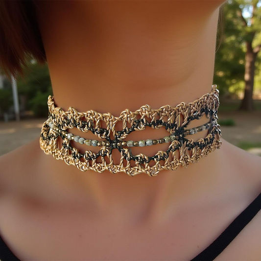 Grace Catcher necklace, Supple Leather with a Quiet Strength