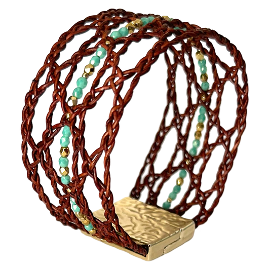 Wild Grace leather bracelet, Boho Inspired Style with Spirit