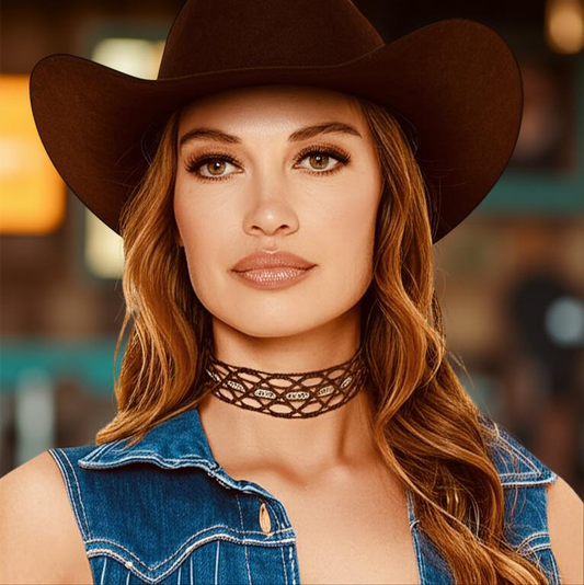 Wild Grace Leather necklace, Boho Inspired Style with Spirit