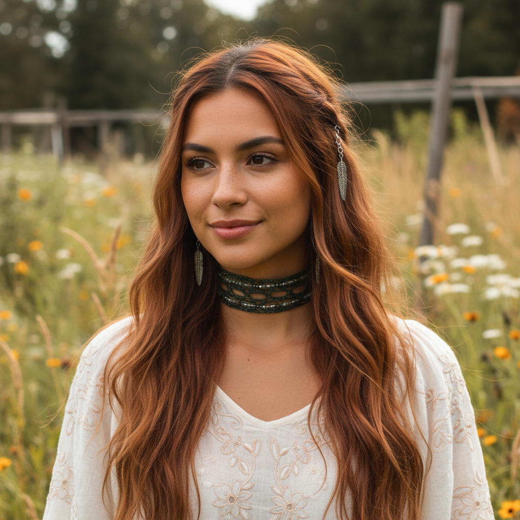 Wild Spirit Leather necklace, Desert Light, Earthbound Soul