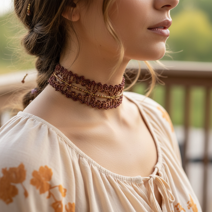 Grace Catcher necklace, Supple Leather with a Quiet Strength