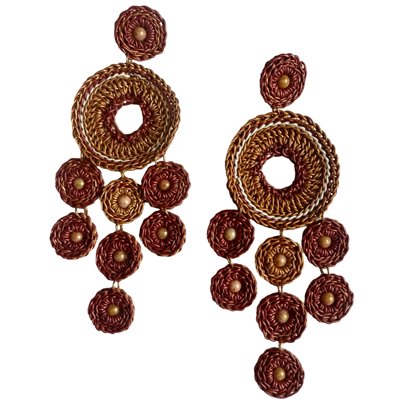 Luce  & Vento leather earrings