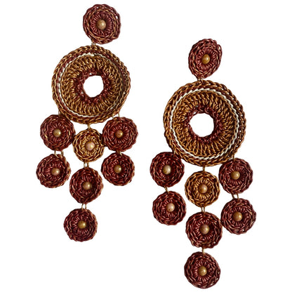 Luce  & Vento leather earrings