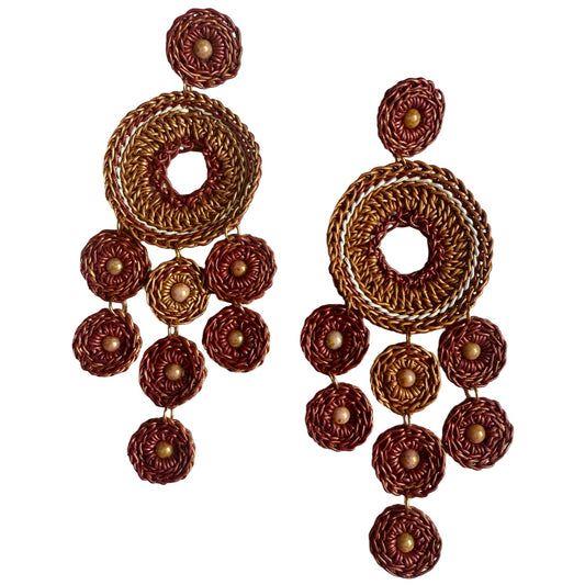 Luce  & Vento leather earrings