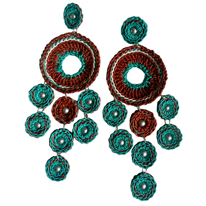 Luce  & Vento leather earrings