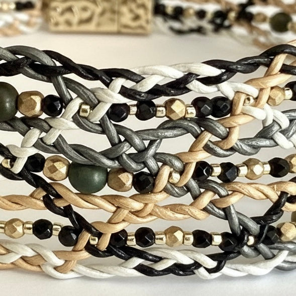 Mandala Muse Leather Necklace – A Circle of Light, Close to the Heart