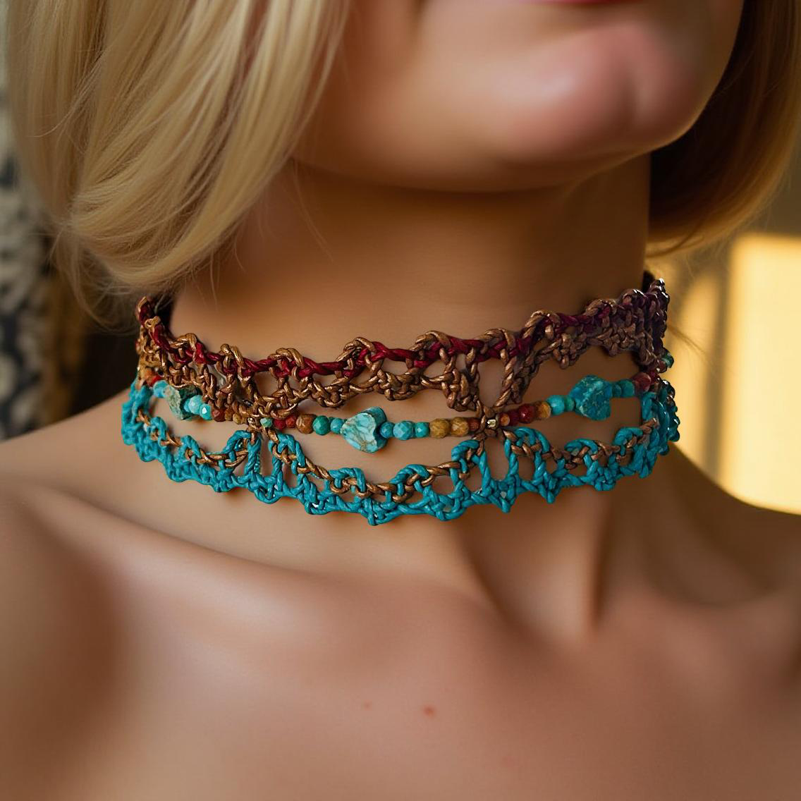 Grace Catcher necklace, Supple Leather with a Quiet Strength