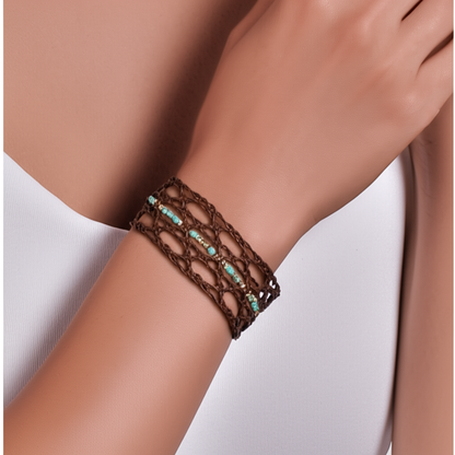 Wild Grace leather bracelet, Boho Inspired Style with Spirit