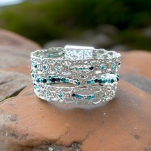 Load image into Gallery viewer, Chrysocolla Azurite Lace collection
