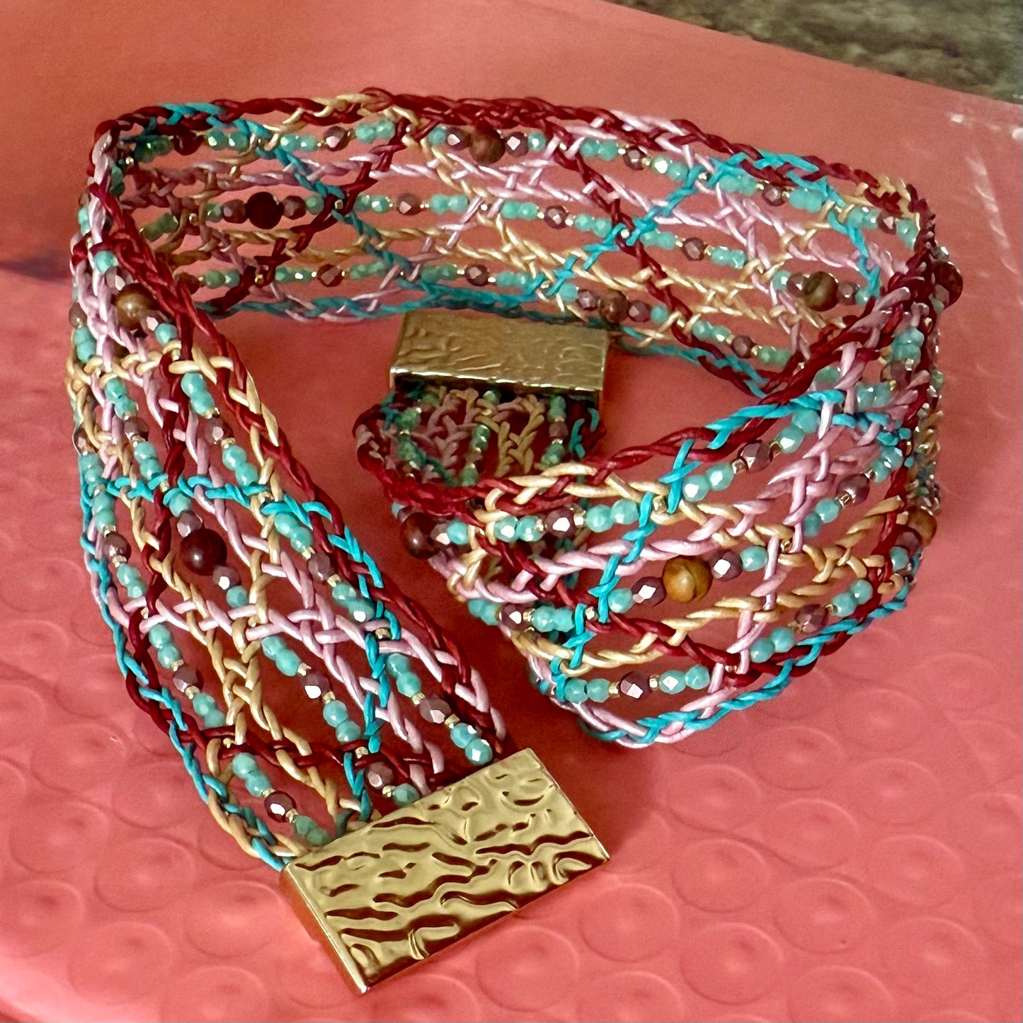 Mandala Muse Leather Choker – A Circle of Light, Close to the Heart