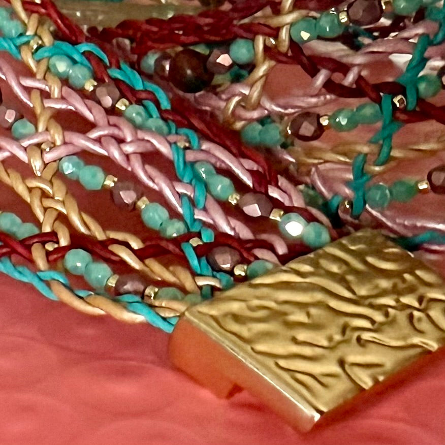 Mandala Muse Leather Choker – A Circle of Light, Close to the Heart