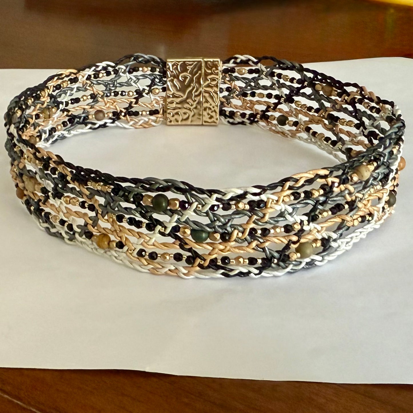 Mandala Muse Leather Choker – A Circle of Light, Close to the Heart