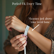 Load image into Gallery viewer, Shimmering Lace bracelet, Soft Shine in Handcrafted Leather
