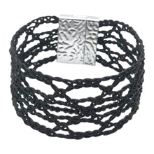 Load image into Gallery viewer, Bohemian Leather Lace Bracelet Black Beads
