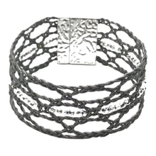 Load image into Gallery viewer, Bohemian Leather Lace Bracelet Silver Beads
