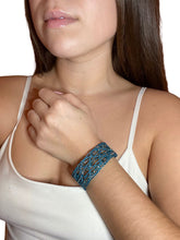 Load image into Gallery viewer, Bohemian Leather Lace Bracelet Gold Beaded Model
